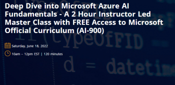 Webinar “Deep Dive into Microsoft Azure AI Fundamentals”