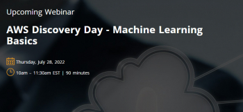 Webinar “AWS Discovery Day — Machine Learning Basics”