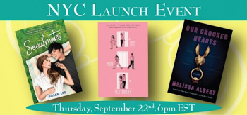 NYC Book Launch Event. Susan Lee, Melissa Albert, & Rachel Lynn Solomon