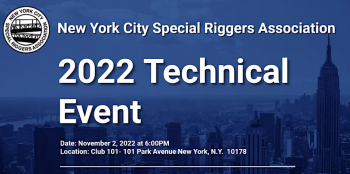 NYC Special Riggers Association technical event at Club 101