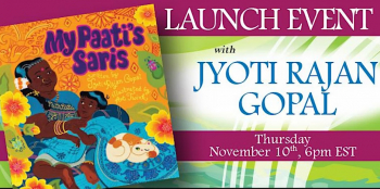 Book launch event. Featuring My Paati`s Saris at Books of Wonder