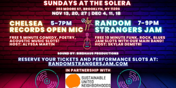 Sundays at The Solera — Open Mic & Random Strangers Jam Session NYC