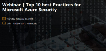 Webinar “Top 10 best Practices for Microsoft Azure Security”