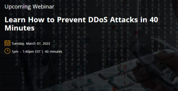 Webinar “Learn How to Prevent DDoS Attacks in 40 Minutes”