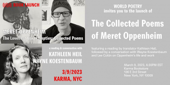 A book launch for the Collected Poems of “Meret Oppenheim”