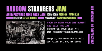 Random Strangers Jam — Free Funk Rock Jam at Rockwood