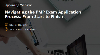 Webinar “Navigating the PMP Exam Application Process: From Start to Finish”