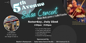 5th Avenue Free Salsa Concert