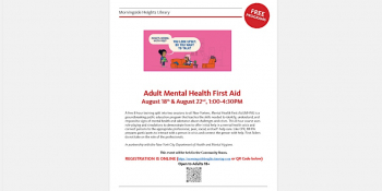 Course “Adult Mental Health First Aid”
