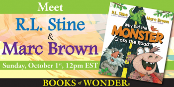 Meet R.L. Stine and Marc Brown — a celebration of the book “Why Did the Monster Cross the Road?”