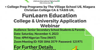 College & University Application Webinar