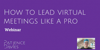 Webinar “How to lead virtual meetings like a pro”