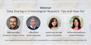 Webinar “Data Sharing in Criminological Research: Tips and How-Tos”