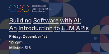 CSC Workshop: Building Software with AI: An Introduction to LLM APIs