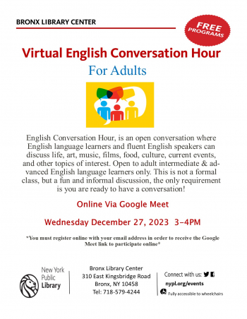 Virtual English Conversation Hour