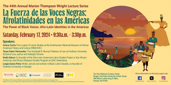 The 44th Annual Marion Thompson Wright Lecture Series