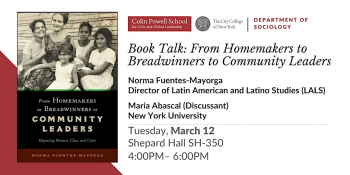 From Homemakers to Breadwinners to Community Leaders Book Talk