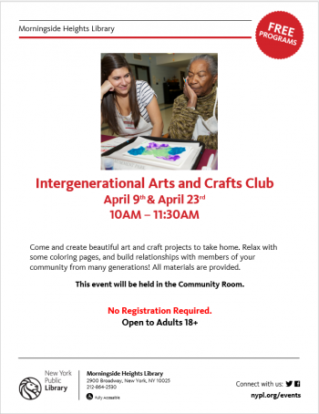 Intergenerational Arts and Crafts Club