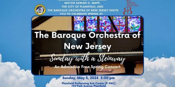 The Baroque Orchestra of New Jersey Sunday with a Steinway Concert