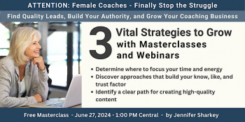 3 Vital Strategies to Grow with Masterclasses and Webinars