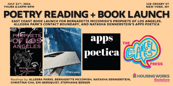 Poetry Reading + Book Launch