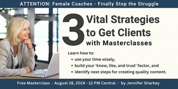 Webinar &ldquo;3&nbsp;Vital Strategies to&nbsp;Get Clients with Masterclasses&rdquo;