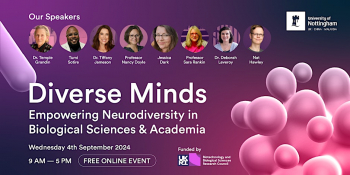 Webinar &ldquo;Diverse Minds: Empowering Neurodiversity in&nbsp;Biological Sciences &&nbsp;Academia&rdquo;