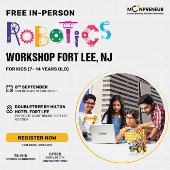 Free Robotics Workshop For Kids (7-14&nbsp;yrs)