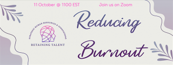 Training Webinar &ldquo;Reducing Burnout&rdquo;