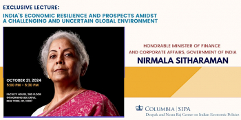 Lecture &ldquo;India&rsquo;s economic resilience and prospects amidst a&nbsp;challenging and uncertain global environment&rdquo;