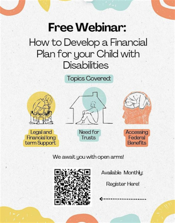Free Webinar &ldquo;How to&nbsp;Develop a&nbsp;Financial plan for children with Disabilities&rdquo;