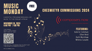 Music Monday at&nbsp;The Forum: Composers Now
