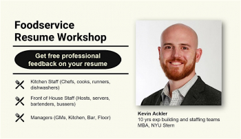 Restaurant Staff Resume Workshop