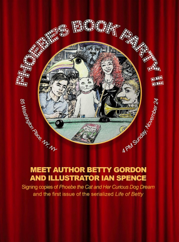 Phoebe the Cat&rsquo;s Party! Book signing at&nbsp;The Stoned Crow (aka PubKey)