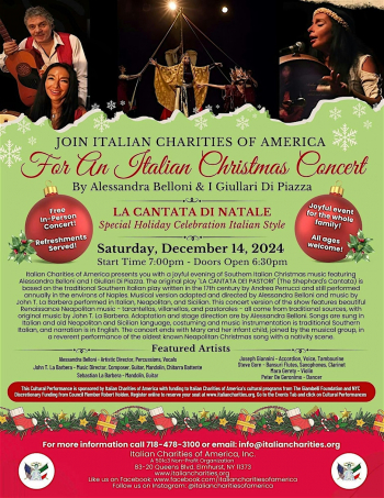 Italian Christmas Concert &ldquo;La&nbsp;Cantata Di&nbsp;Natale&rdquo;