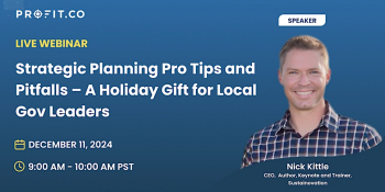 Webinar &ldquo;Strategic Planning Pro Tips &&nbsp;Pitfalls: Holiday Gift for Local Gov Leaders&rdquo;