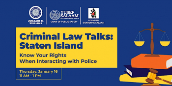Criminal Law Talks: Staten Island