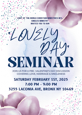 &ldquo;Lovely Day&rdquo; Relationship Seminar
