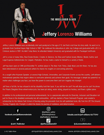 Book Talk: My&nbsp;Feet Are Off the Ground with Author Jeffery Lorenzo Williams
