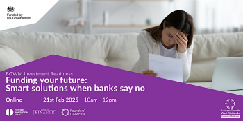 Webinar &ldquo;Funding your future: Smart solutions when banks say&nbsp;no&rdquo;