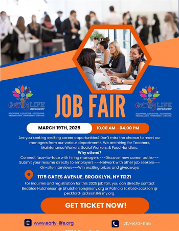 Early Life Job Fair&nbsp;&mdash; Day&nbsp;1
