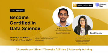 Webinar &ldquo;Curtin University Data Science Program&rdquo;