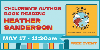 Children&rsquo;s author book reading &ldquo;The Dog Who Wanted to&nbsp;be&nbsp;a&nbsp;butterfly&rdquo;