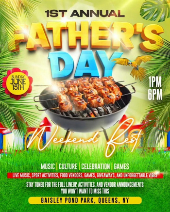 1st Annual Father&rsquo;s Day Weekend Fest at&nbsp;Baisley Pond Park