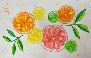 Refreshing Summer Citrus Watercolor Workshop