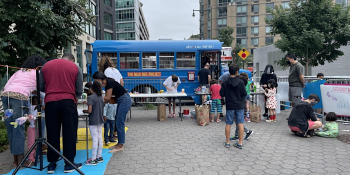 Summer Kids: The Blue Bus Project Recycled Art Workshop