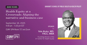 Lecture &ldquo;Health Equity at&nbsp;a&nbsp;Crossroads: Aligning the narrative and business case&rdquo;