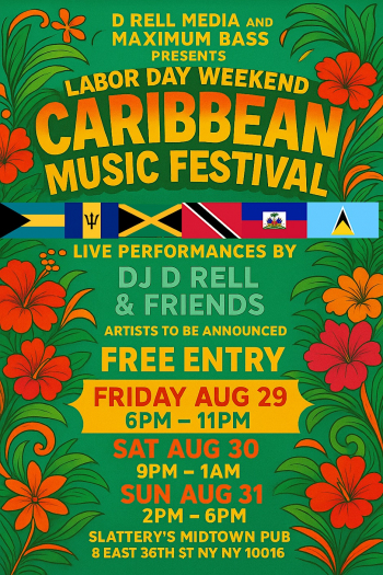 Labor Day Weekend: Caribbean Music Festival in&nbsp;NYC with DJ&nbsp;D&nbsp;Rell