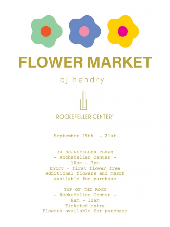 Cj&nbsp;Hendry Flower Market at&nbsp;Rockefeller Center