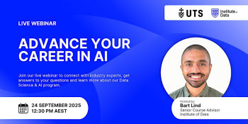 Webinar &ldquo;Unlock Your Career in&nbsp;AI with UTS&rdquo;